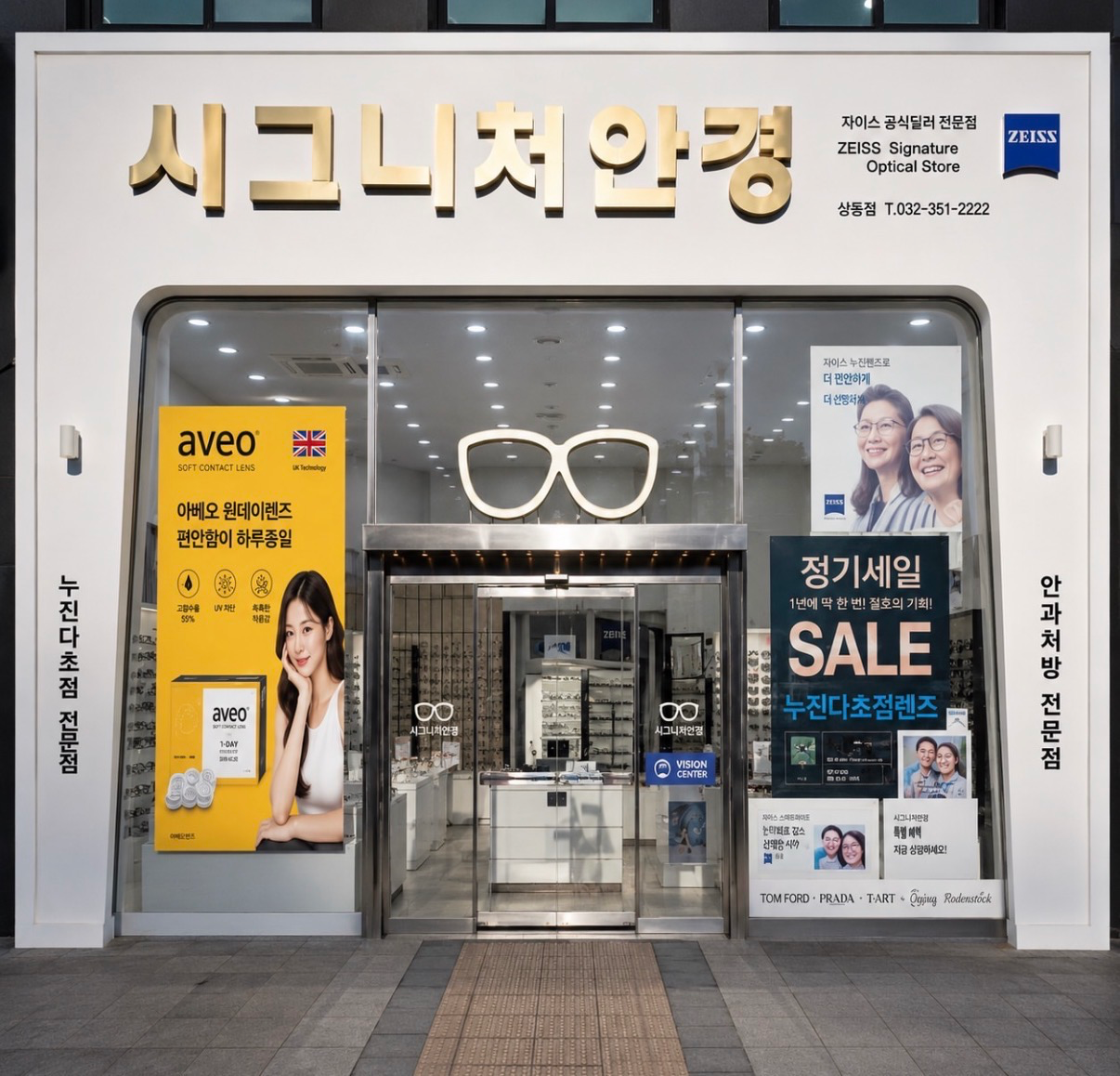 시그니처안경 부천상동점 매장 사진